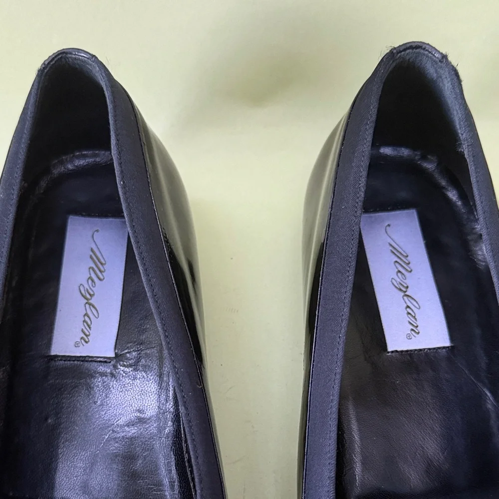 Mezlan Patent Leather/Satin Black Men's Loafers